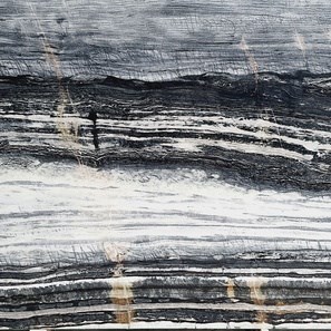 Dalle en marbre Azur Black Poli, 2 cm