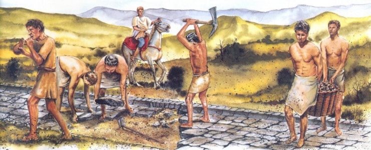 Pavé romain – Monuments de l'ingénierie antique